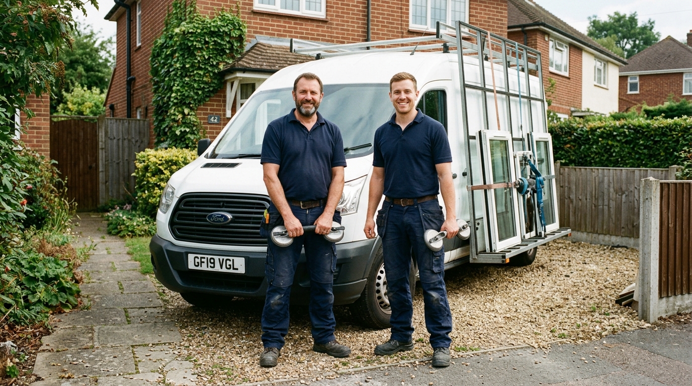 Scott Price and Morgan Price of Robert Price & Sons Glass Limited