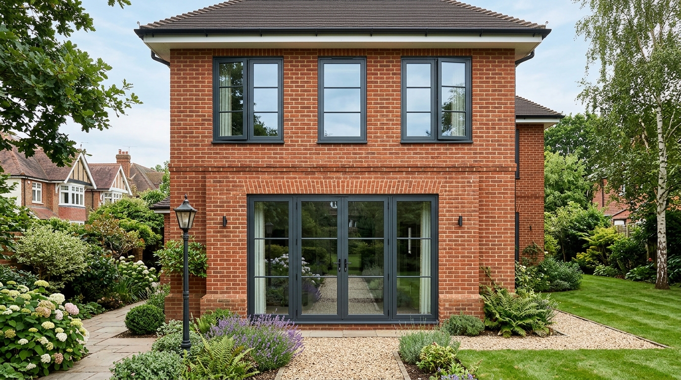 Double-glazed windows in a home